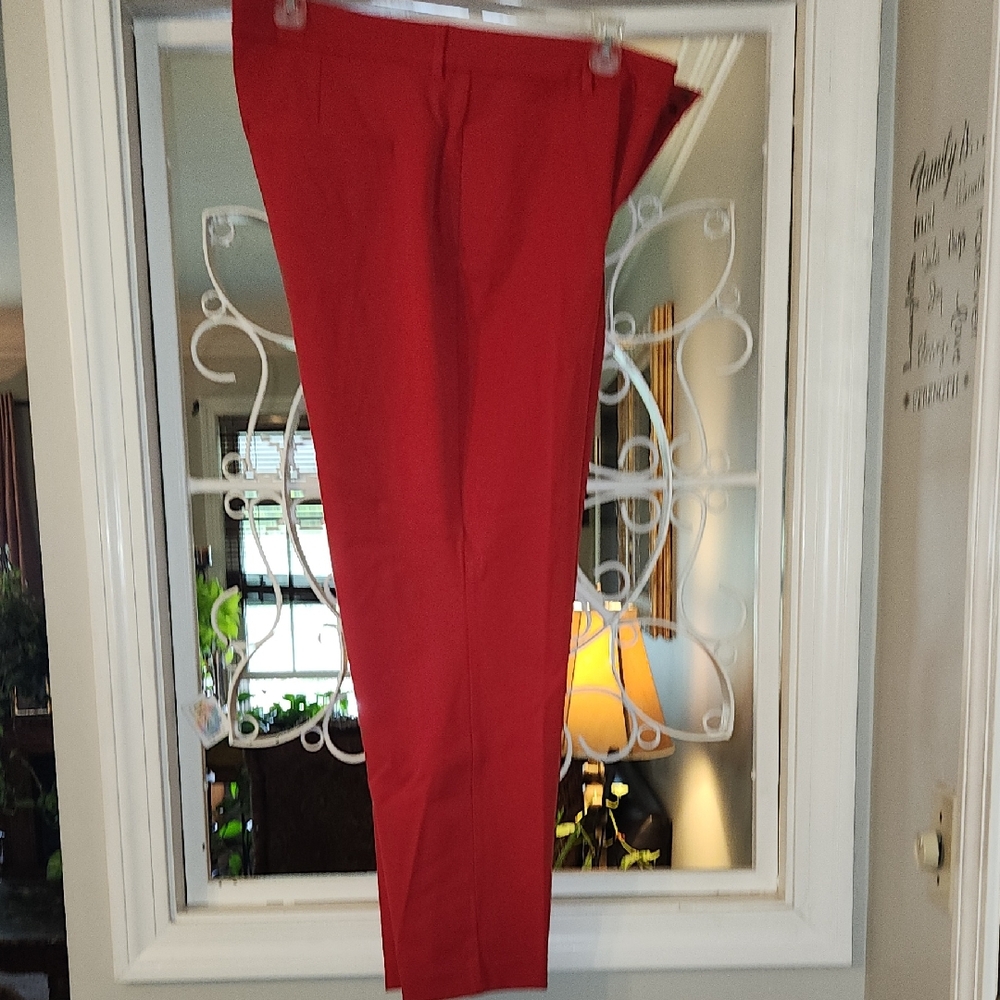 Old Navy Red Straight Leg Pants